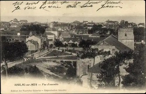 Ak Soulac sur Mer Gironde, Vue d'ensemble