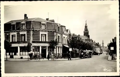 Ak Albert Somme, Avenue Georges Clemenceau