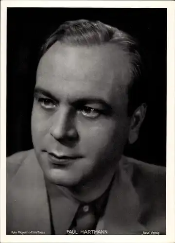 Foto Schauspieler Paul Hartmann, Portrait