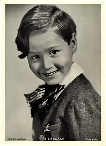 Foto Schauspieler Peter Bosse, Kinderportrait