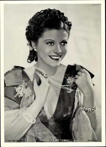 Foto Schauspielerin Maria Cebotari, Portrait