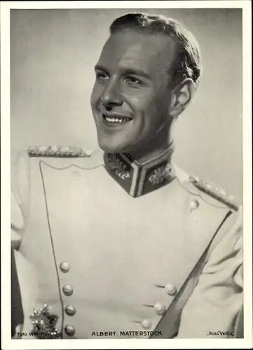 Foto Schauspieler Albert Matterstock, Portrait