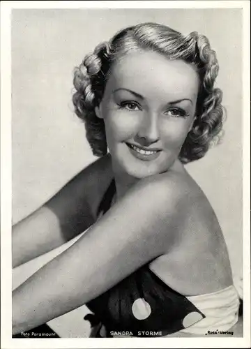 Foto Schauspielerin Sandra Storme, Portrait