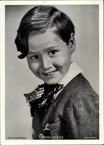 Foto Schauspieler Peter Bosse, Kinderportrait