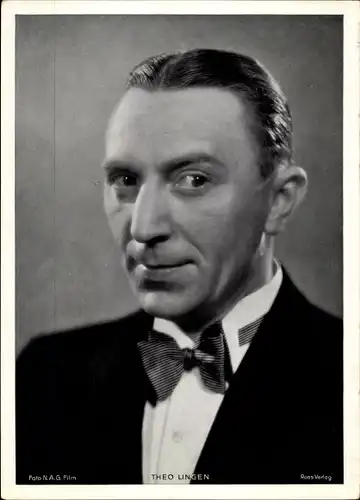 Foto Schauspieler Theo Lingen, Portrait