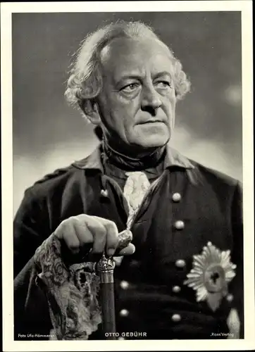 Foto Schauspieler Otto Gebühr, Portrait, Filmkostüm