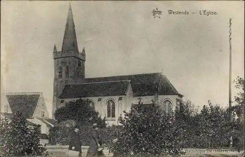 Ak Westende Westflandern, L'Eglise