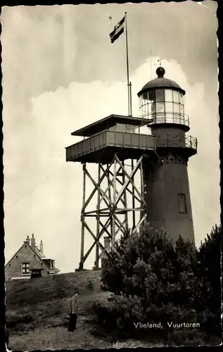 Ak Vlieland Friesland Niederlande, Vuurtoren