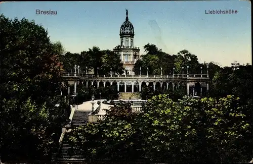 Ak Wrocław Breslau Schlesien, Liebichshöhe