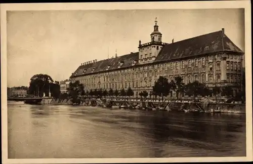 Ak Wrocław Breslau Schlesien, Universität