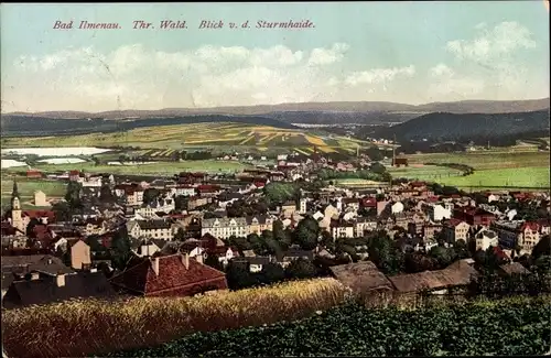 Ak Ilmenau in Thüringen, Blick von der Sturmheide