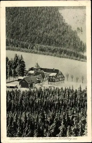 Ak Oberwiesenthal im Erzgebirge, Fichtelberg, Rotes Vorwerk, Winter