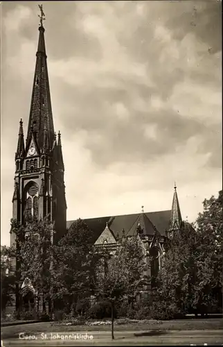 Ak Gera in Thüringen, St. Johanniskirche