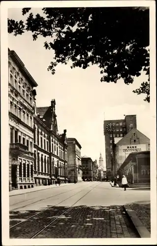 Ak Gera in Thüringen, Schlossstraße, Uhr