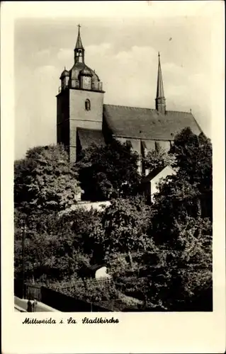 Ak Mittweida in Sachsen, Stadtkirche