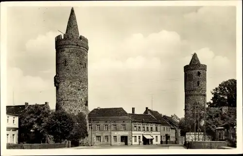 Ak Jüterbog im Kreis Teltow Fläming, Alte Stadttürme am Dammtor