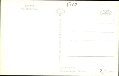 Ak Jüterbog, an der alten Stadtmauer, Turm