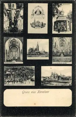 Ak Kevelaer Niederrhein, Gnadenkapelle, Kreuz, Marienkirche, Gnadenbild