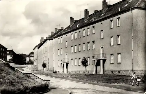 Ak Roßwein in Sachsen, Straße des Friedens, Wohnhäuser