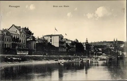 Ak Remagen am Rhein, Blick vom Rhein