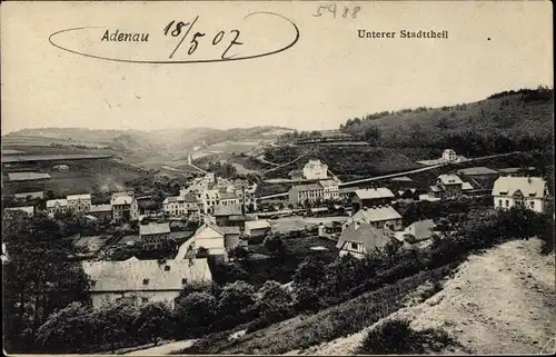 Ak Adenau in der Eifel, Unterer Stadtteil