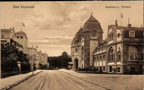 Ak Bad Neuenahr Ahrweiler in Rheinland Pfalz, Kurhaus und Theater