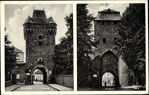 Ak Bad Neuenahr Ahrweiler in Rheinland Pfalz, Obertor, Niedertor