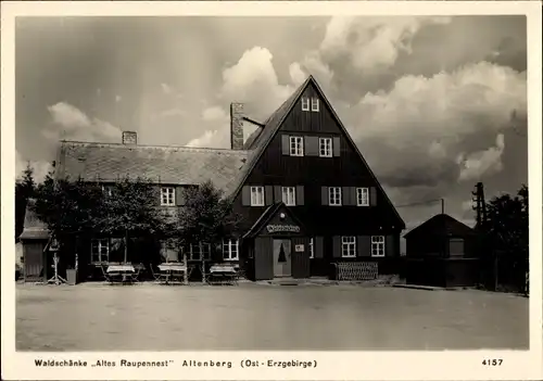 Ak Altenberg im Erzgebirge, Waldschänke Altes Raupennest