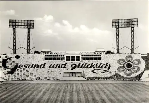 Ak Leipzig, Sportschau d. DTSB der DDR, VI. Kinder- u. Jugend Spartakiade 1977, Gesund und glücklich