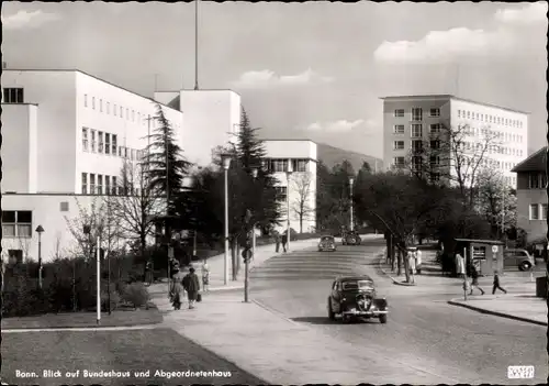 Ak Bonn am Rhein, Bundeshaus und Abgeordnetenhaus