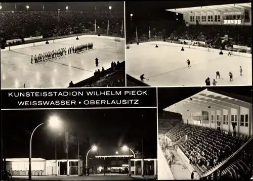 Ak Weißwasser in der Oberlausitz, Kunsteisstadion Wilhelm Pieck