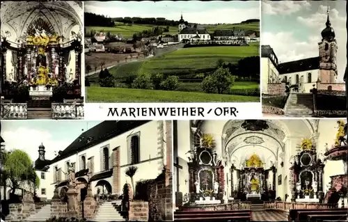 Ak Marienweiher Marktleugast im Frankenwald Bayern, Basilika, Wallfahrtskirche