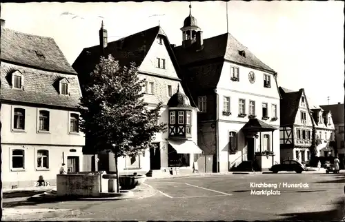 Ak Kirchberg Hunsrück, Partie am Marktplatz, Wohnhäuser