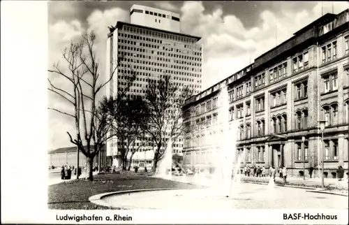Ak Ludwigshafen am Rhein, BASF Hochhaus