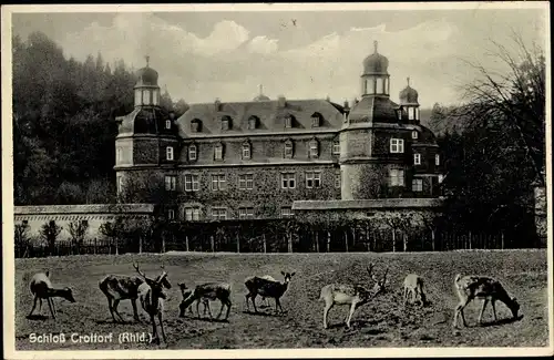 Ak Crottorf Friesenhagen Rheinland Pfalz, Wasserschloss Crottorf