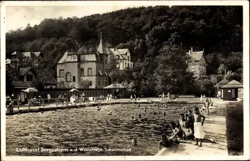 Ak Bad Bergzabern an der Weinstraße Pfalz, Schwimmbad