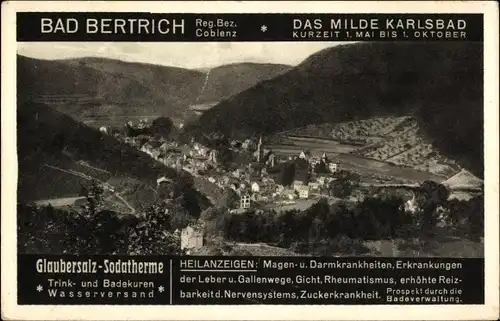 Ak Bad Bertrich an der Mosel Eifel, Gesamtansicht