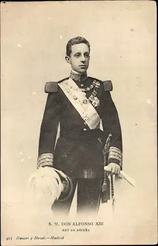 Ak El Rey D. Alfonso XIII., König Alfons XIII. von Spanien