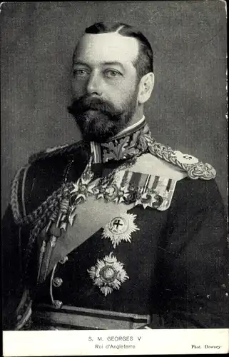 Ak King George V, König von Großbritannien, Portrait, Orden