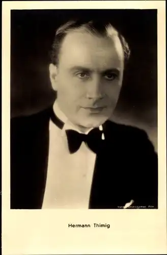 Ak Schauspieler Hermann Thimig, Portrait