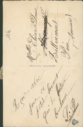 Stoff Ak Vive Sainte Catherine, Stoff-Mütze