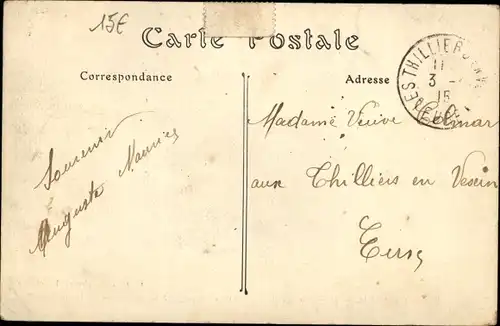 Ak Campagne de 1914, Section de mitrailleuses defendant le passage d'un pont, I WK