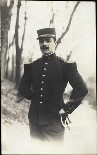 Foto Ak Französischer Soldat in Uniform, Regiment 51, Portrait