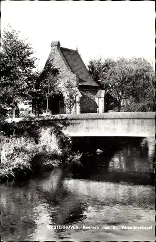 Ak Westerhoven Nordbrabant, Keersop met St. Valentinuskapel