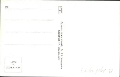 Ak Steenbergen Nordbrabant Niederlande, Ned. Herv. Kerk