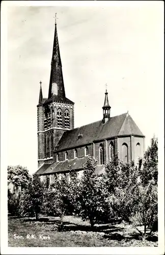 Ak Son en Breugel Nordbrabant, R. K. Kerk