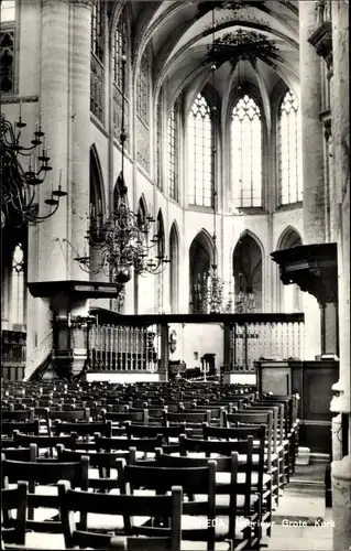 Ak Breda Nordbrabant, Interieur Grote Kerk