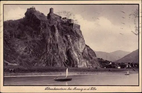 Ak Ústí nad Labem Aussig an der Elbe, Schreckenstein