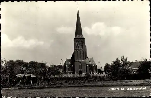 Ak Herpen Nordbrabant, St. Sebastianuskerk