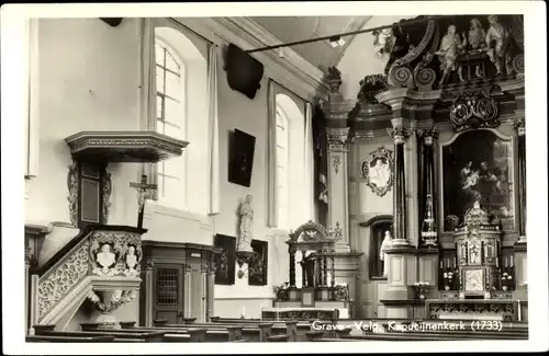 Ak Velp bij Grave Nordbrabant Niederlande, Kircheninneres